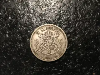 2 kr 1897 Sverige - sølv