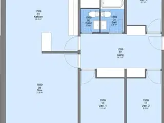 115 m2 lejlighed i Esbjerg Ø