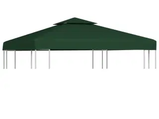 Baldakin til havepavillon 3x3 m 310 g/m² grøn