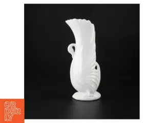 Hvid Svane porcelæns vase figur (str. 26 x 10 cm)