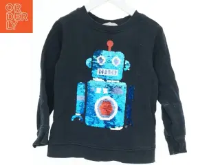 Børne sweatshirt med robotmotiv fra H&M (str. 116)