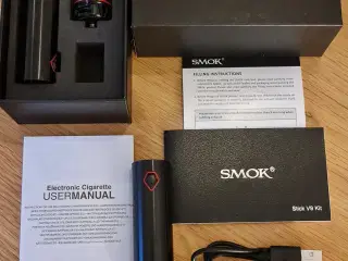 Smok v9 ecig start kit med ekstra batteri 
