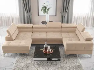 TUTSEPI MAX I HJØRNESOFA 170x350x185 CM Nuancer af beige HØJRE