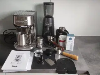 Sage Bambino Plus espressomaskine + tilbehør.