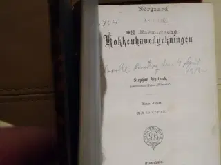 antikvarisk bog køkkenhaven af Stephan Nyeland1886