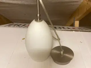 Loft Lampe i mat glas