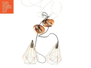 Kobber pendellamper fra Rohs (str. Ø 18x25 cm)