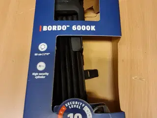 ABUS BORDO 6000K Foldbar Cykellås 90 cm Sort