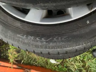 alu fælge m slidte dæk 