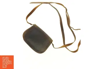 Læder skuldertaske (str. 18 x 13 cm)