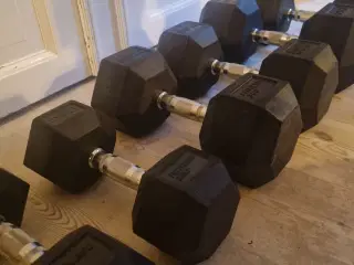 Hexagon dumbbells