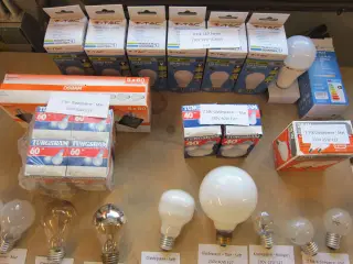 LED pærer, Glødepærer & Halogenpærer
