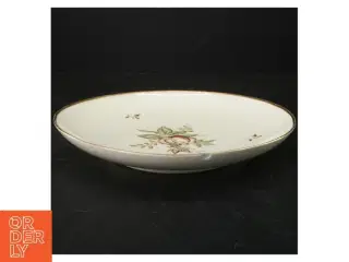 Porcelænsskål med blomstermotiv fra B&G (str. 24,5 cm)