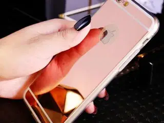Rosaguld spejl cover iPhone 5 5s SE 6 6s