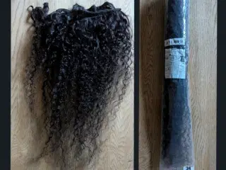 Extensions human virgin 34 inches curl hair.