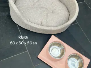 Hundekurv og madskåle