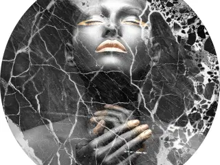 GRATIS billede Marble Lady 110 cm 