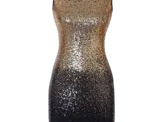 Sequin bodycoon kort kjole (glitterne)-sort /guld