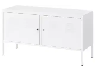 Ikea metalskab hvid m/låger og lås