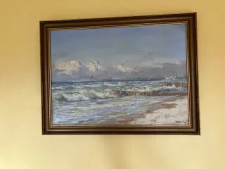 Maleri af Mogens Ege (Udsigt til Kronborg)