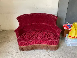 2 personers gammel rokoko sofa