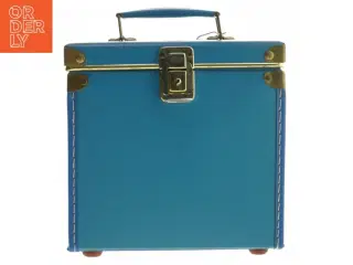 Blå retro opbevaringsbox (str. 20x12,5x20 cm)
