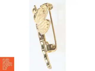 Guldsmede broche fra Paolo Dorelli (str. 3x3 cm)
