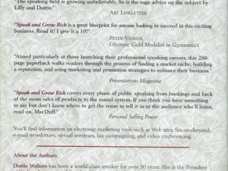 Speak and Grow Rich by Lilly & Dottie Walters 
