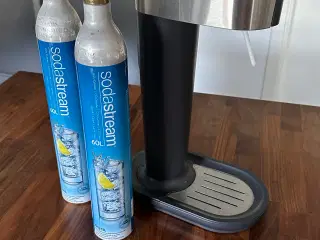 Sodastream maskine, inkl. 2 patroner