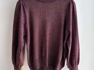 Neo Noir bluse med pufærmer, str. M