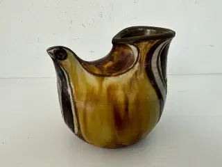 Retro kunsthåndværk / keramik fugl
