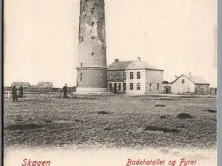 Skagen - Badehotellet og Fyret - Postkort - Ubrugt