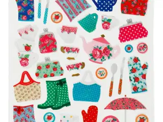 Glitter Stickers til Havelivet - 15x16,5 cm