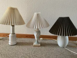 3 bord lamper