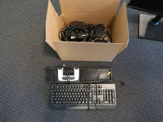 Tastatur, rollermouse, dockingstation LENOVO samt headset JABRA