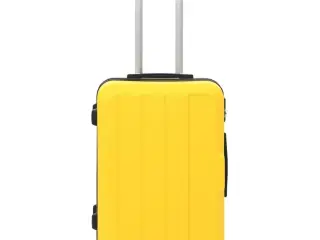 Kuffert sæt i 3 dele hardcase ABS gul