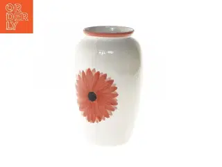Dekorativ vase med blomstermotiv (str. 23 cm)