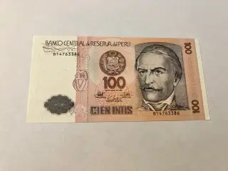 100 Intis 1987 Peru