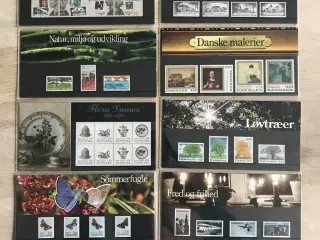 Danmark - Postfriske frimærker i souvenirmapper