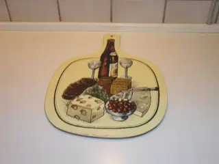 Retro spækbrædt - ostebrædt med håndtag
