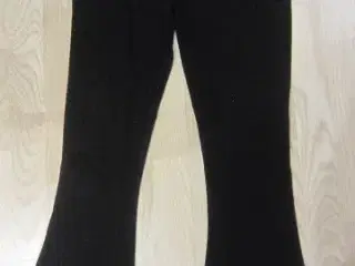 Str. S, sorte bukser med svaj