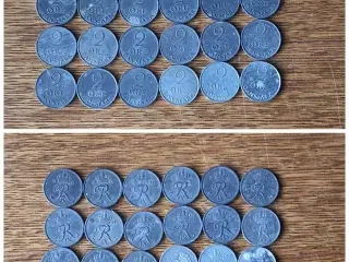 Danmark, 18 mønter, 2 ØRE, Frederik IX.