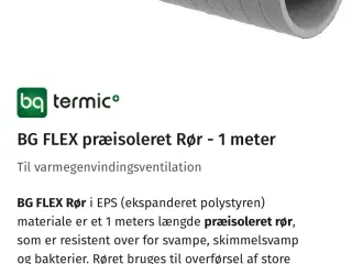 Rør og dele til Ventilation