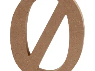 Bogstav, Ø, H: 8 cm, tykkelse 1,5 cm, 1 stk.