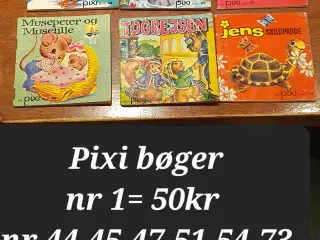 Retro, vintage ældre pixi bøger