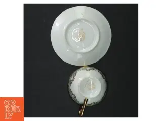 Porcelæns tekop og underkop fra Tyskland