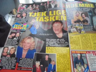 Beskadiget Se og Hør blad med Kim Larsen og frue,