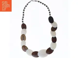 Halskæde med store perler (str. 60 cm)