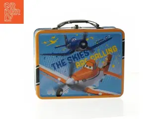 Metalfrokostboks med Disney Planes-tema (str. 20 x 16 cm)