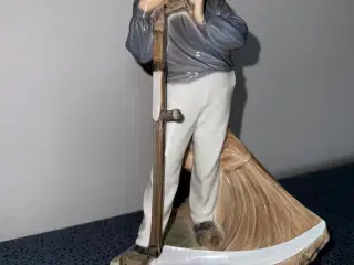 Royal Copenhagen Figur Mand med Le